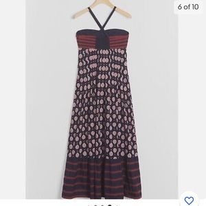 Anthropologie Zosime Boho Halter Convertible Strapless Maxi